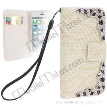 Snakeskin Texture Horizontal Flip Leather Case